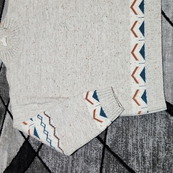 VANILLA BAY SPECKLED AZTEC DESIGN COUNTY WARM & COZY SWEATER - Picture 4 of 13